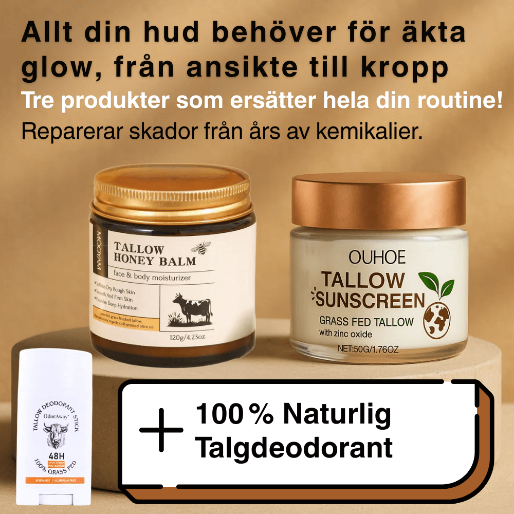 3-i-1 Hudharmoni Kit - 100 % gräsbetat nöttalg (Passar Alla åldrar)