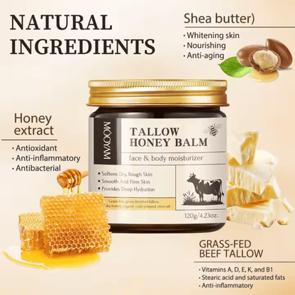 Tallow Honey Balm – Face & Body Moisturizer